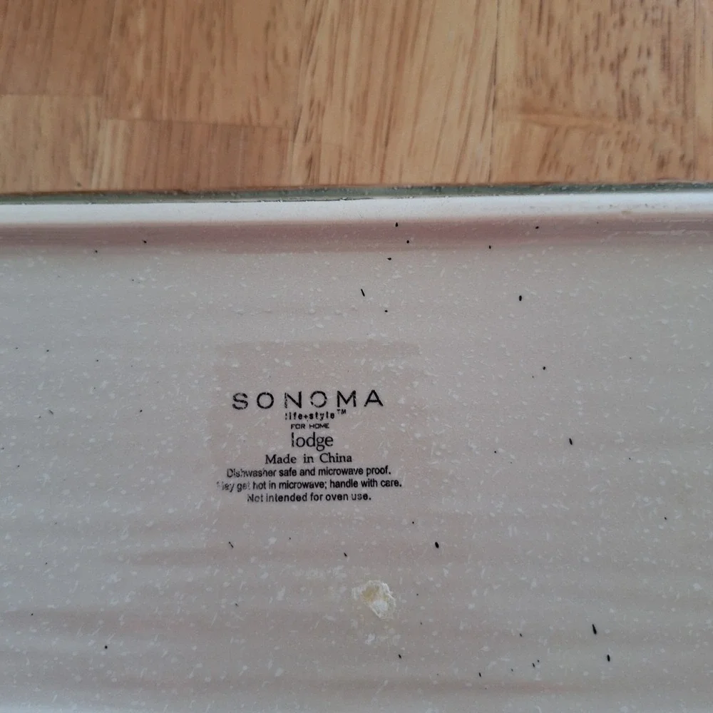 Sonoma Lodge Cabin Moose Rectangular‎ Christmas Tray Platter Cheese Decor